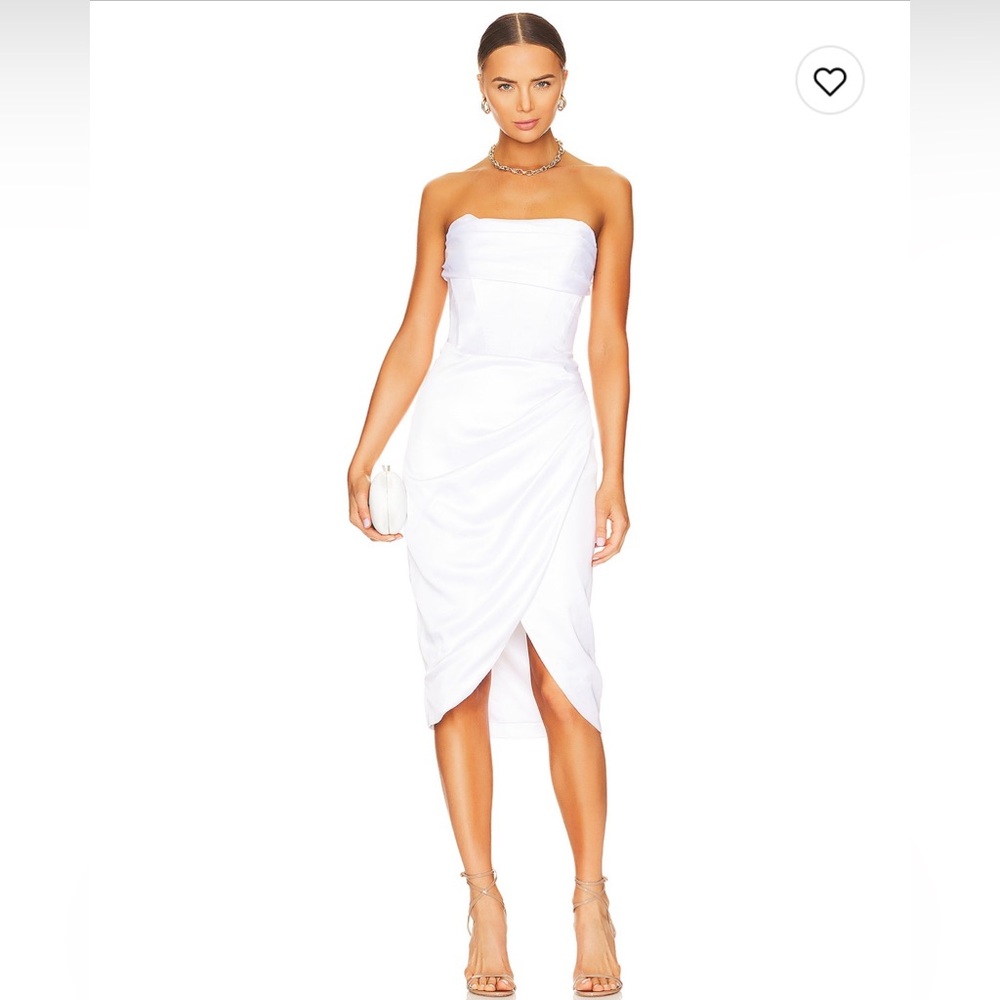 Jamila Corset Dress in Orchid White - Size L